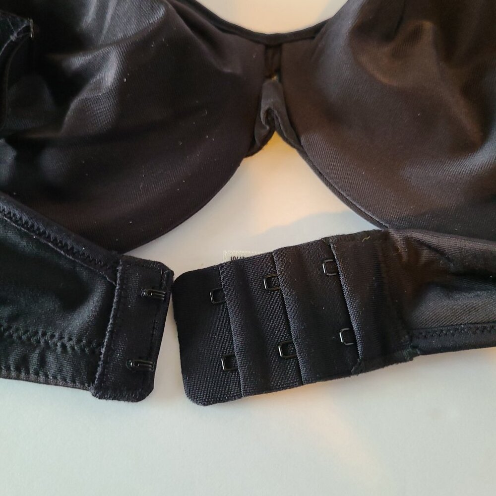LILYETTE BY BALI BRA PLUNGE MINIMZER UNDERWIRE KEYHOLE FRONT- ONYX -SIZE 36C - Picture 8 of 15